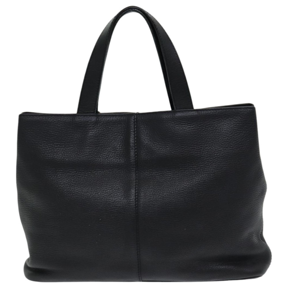 Burberrys Hand Bag Leather Black Auth bs16614 - Picture 2 of 16
